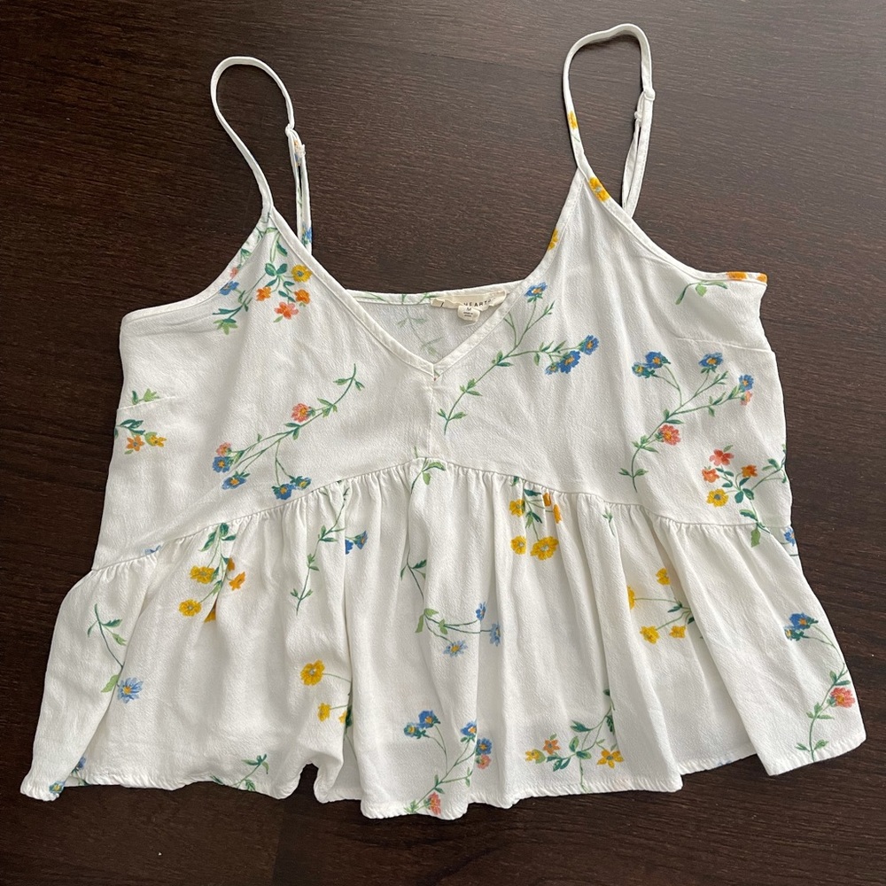 PacSun LA Hearts floral top, M, $16